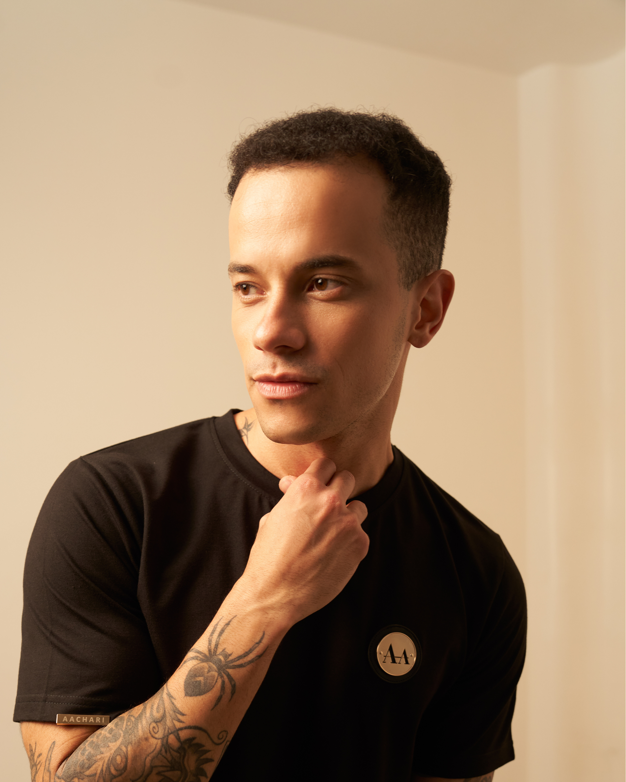 Gold Emblem Black T-Shirt