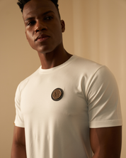 Gold Emblem White Tshirt
