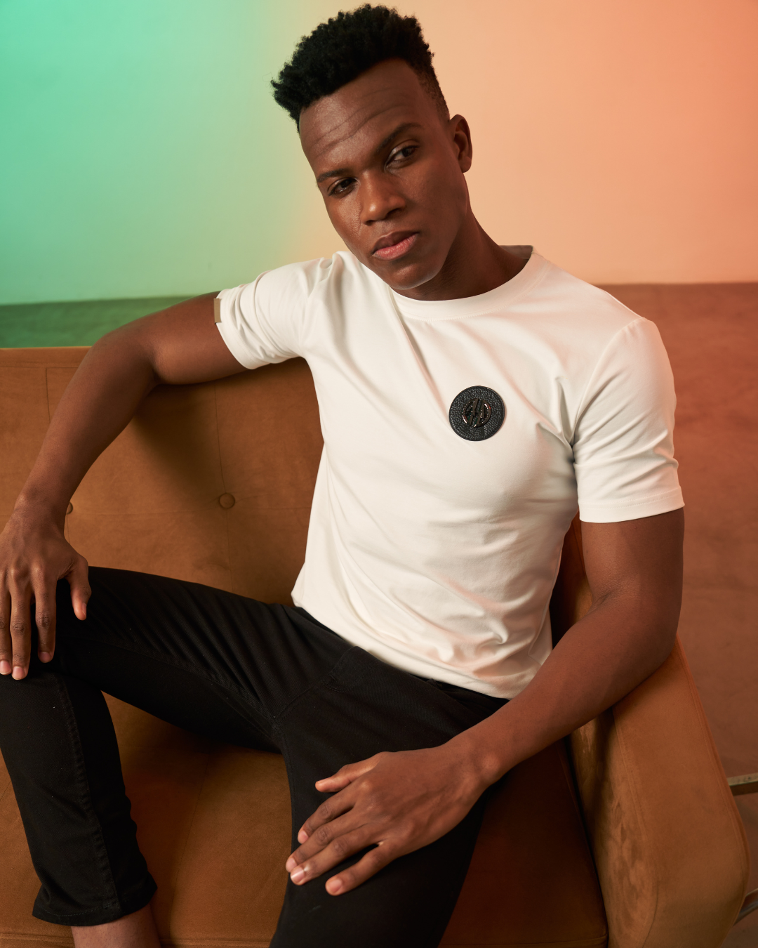 Premium White Emblem T-shirt