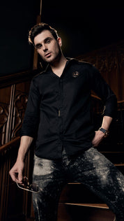 Aachari Signature Black Shirt