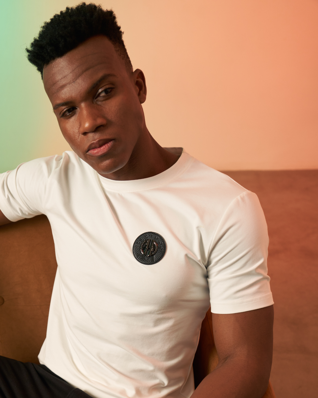 Premium White Emblem T-shirt