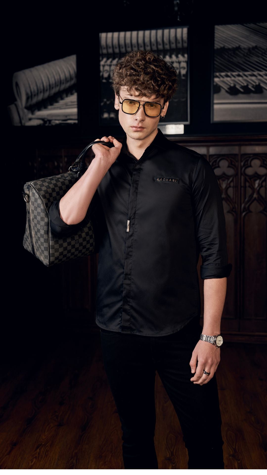 Aachari Classic Black Shirt