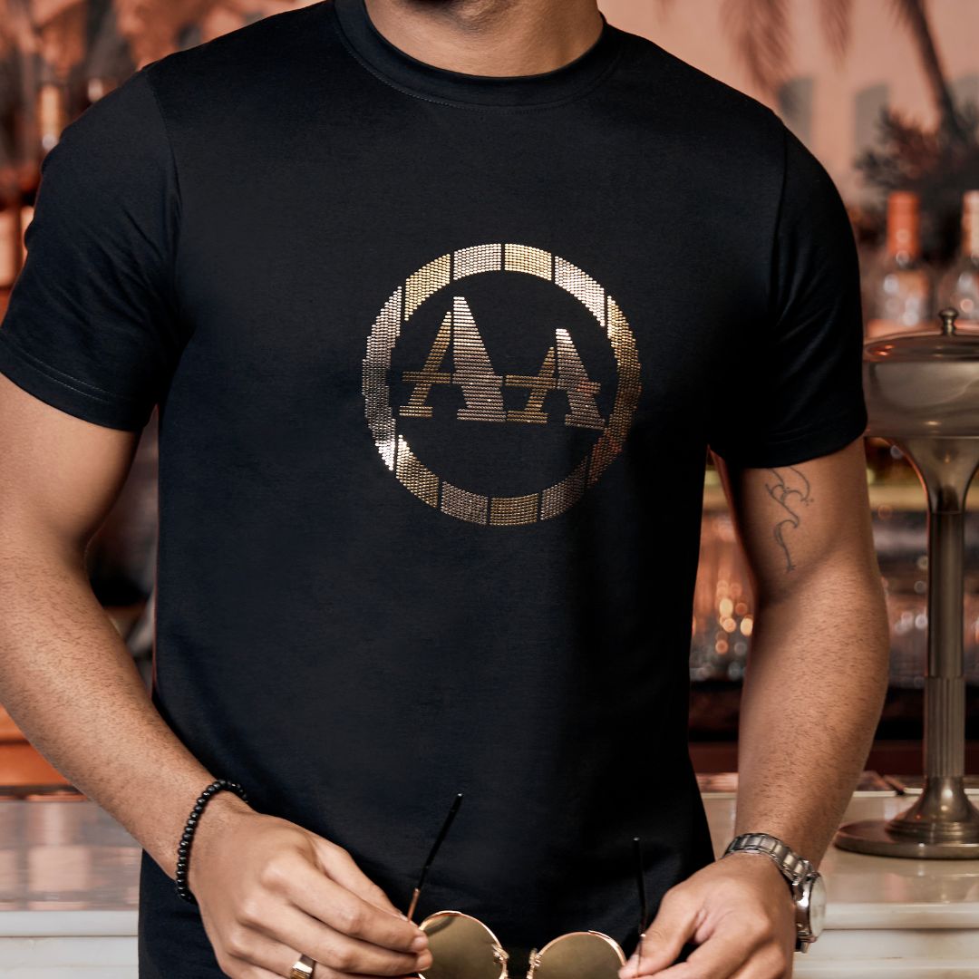 Aachari Classic Spark Black T Shirt