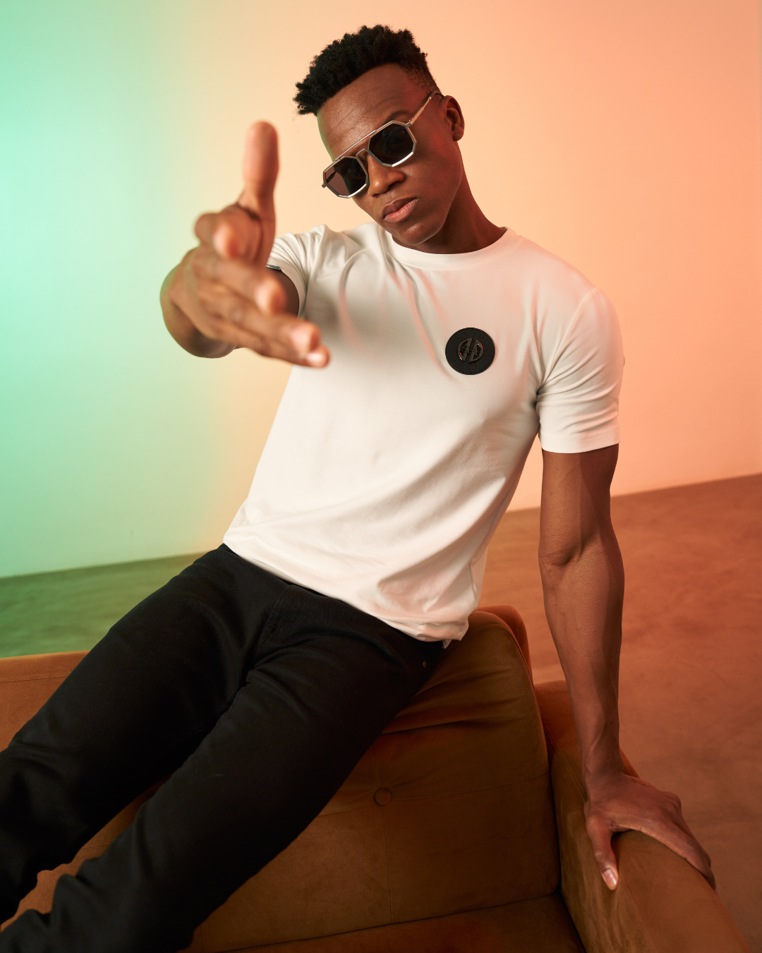 Premium White Emblem T-shirt