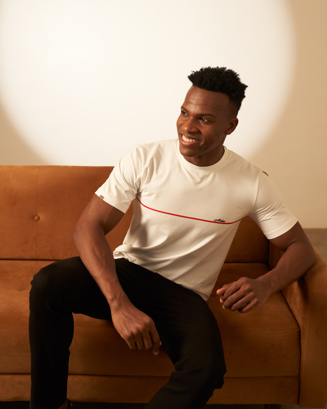 Aachari Red Strip Tshirt