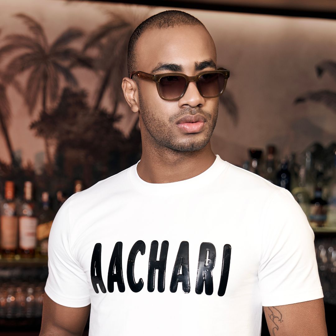 Exclusive Aachari Men's White T Shirt