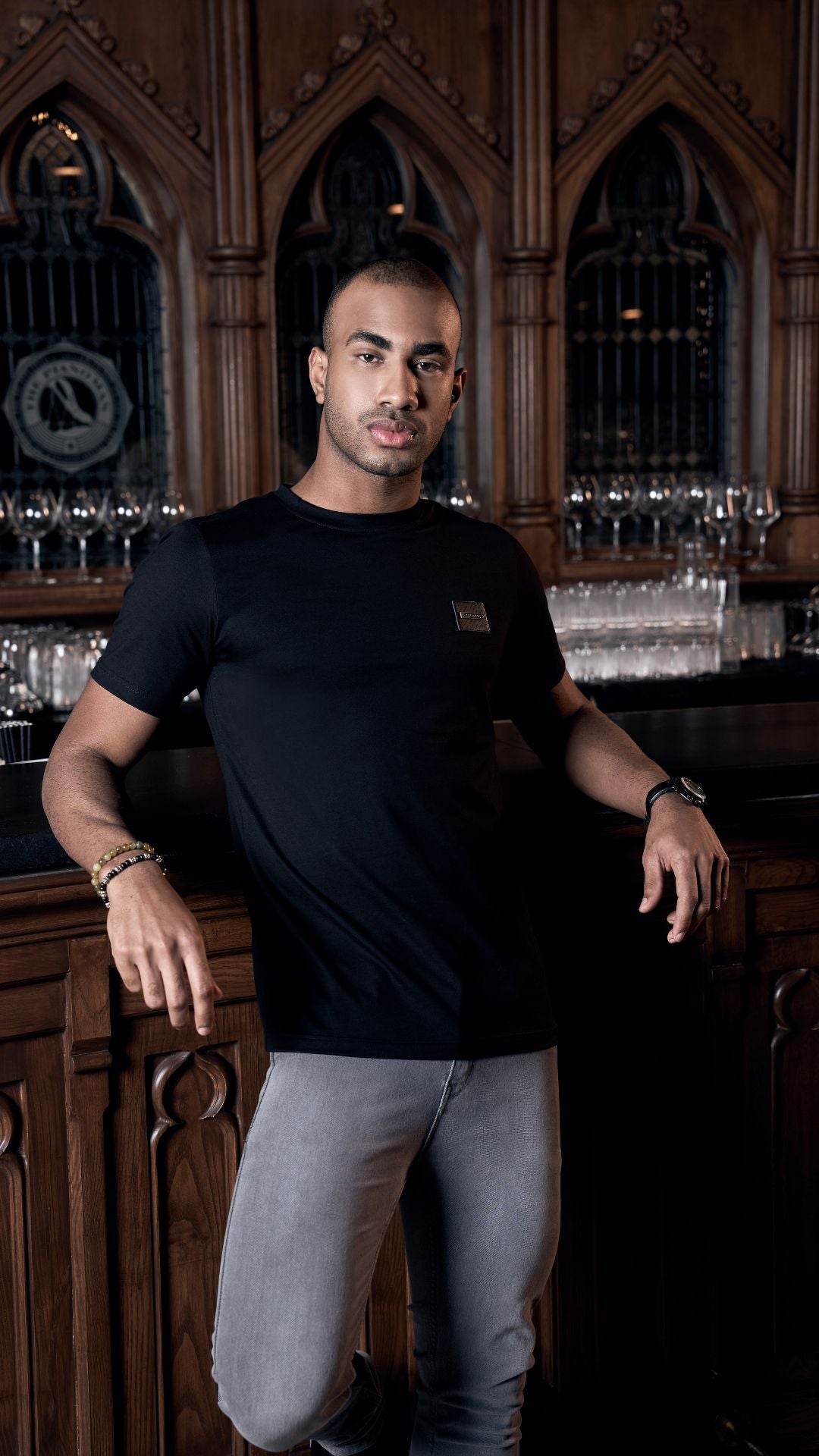 Classic Aachari Black T-Shirt