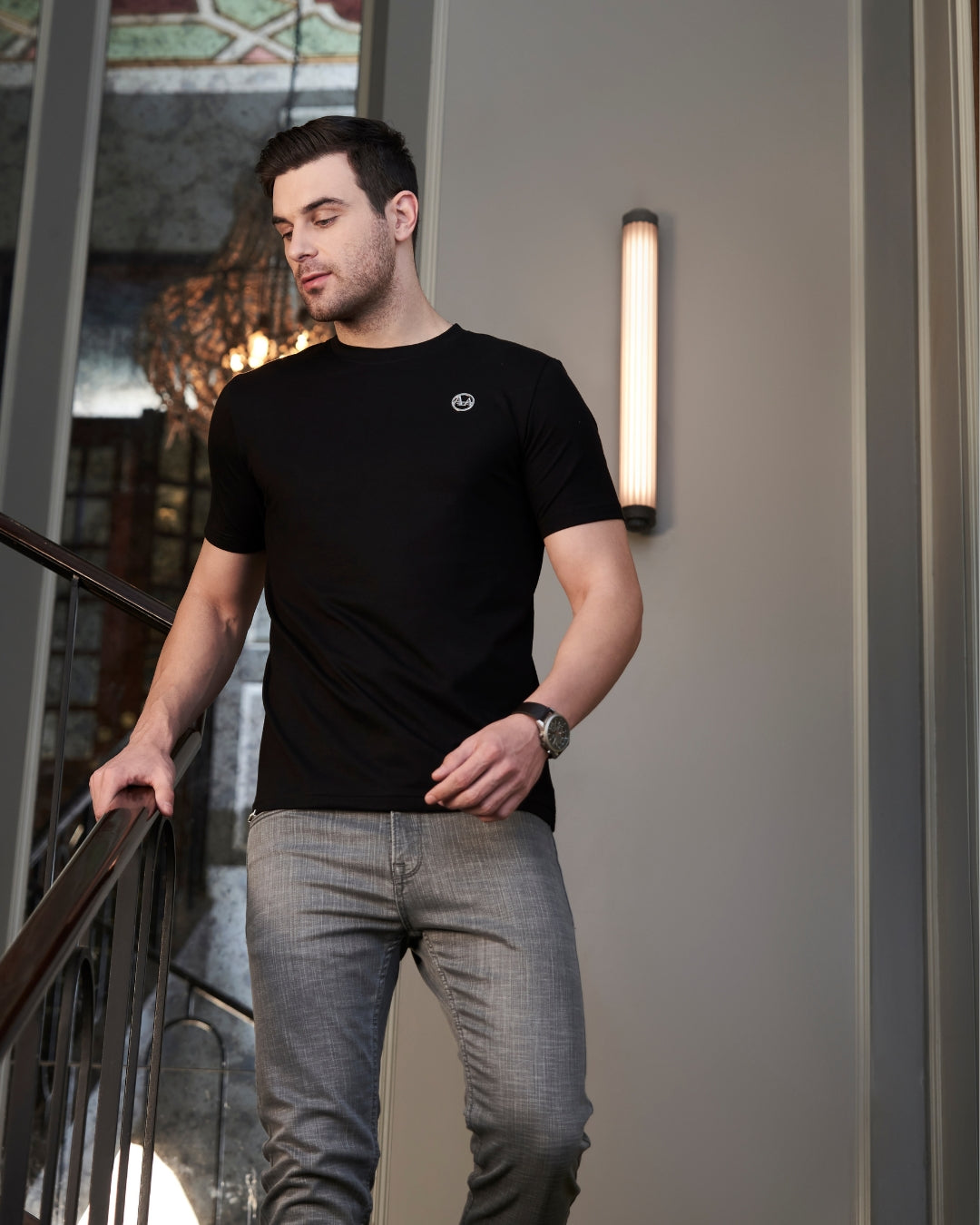 Classic Men's Black T Shirt