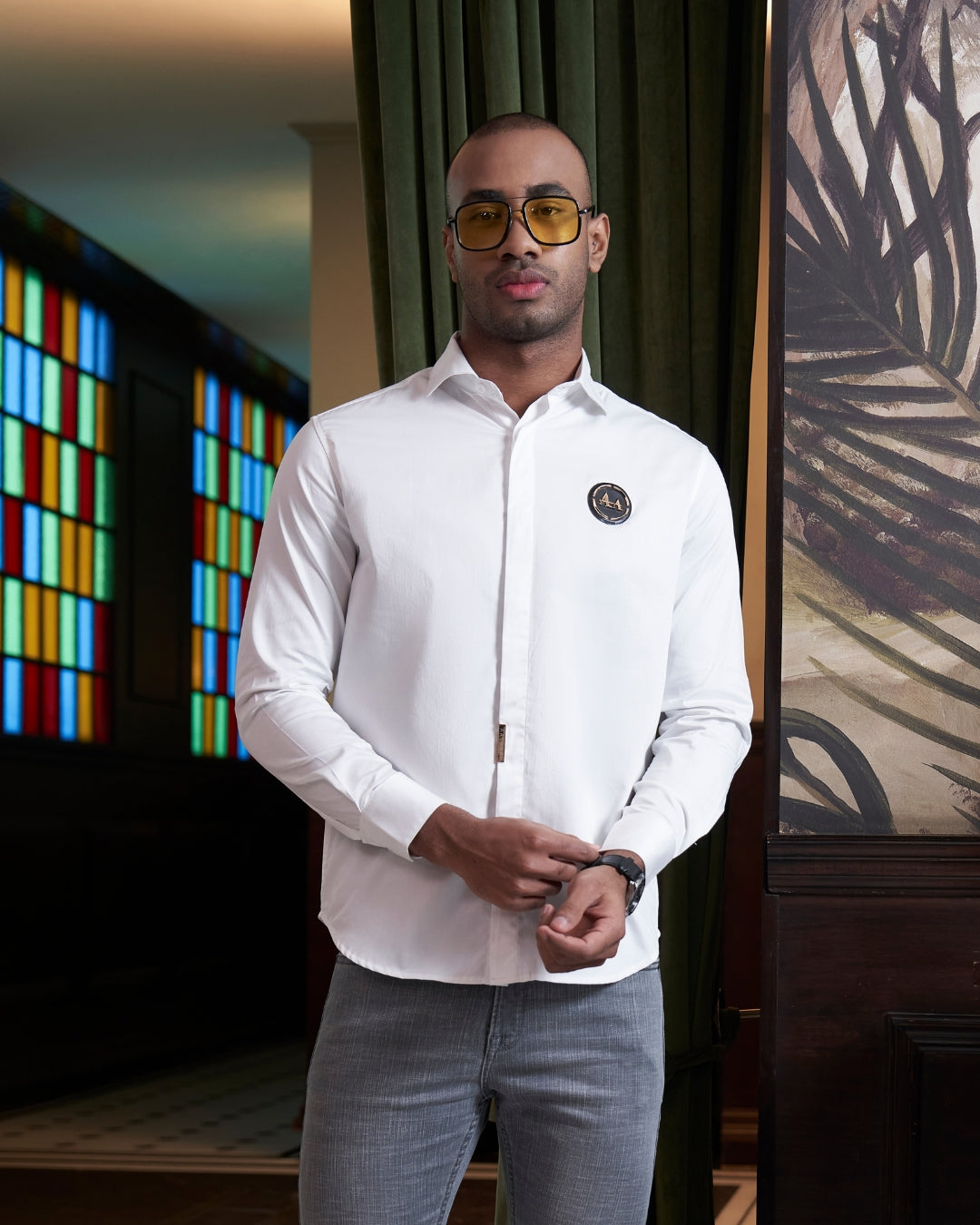 Aachari's Signature White Shirt