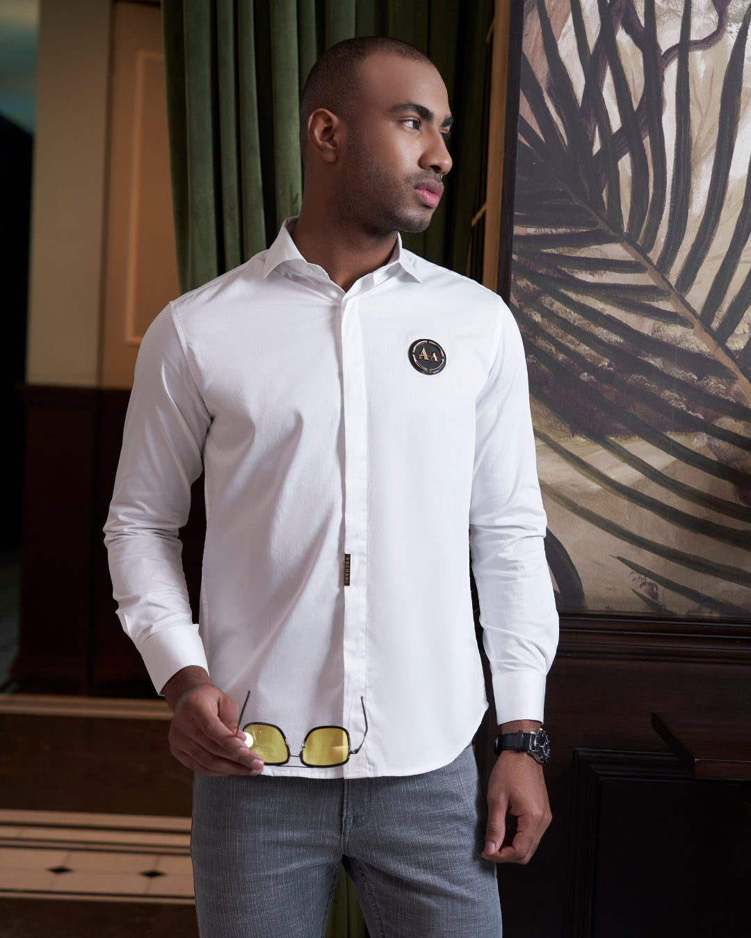 Aachari's Signature White Shirt