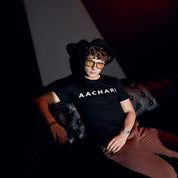 Aachari's Signature Glow Black T-shirt