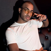 Classic White T-shirt with Neon Green Tint
