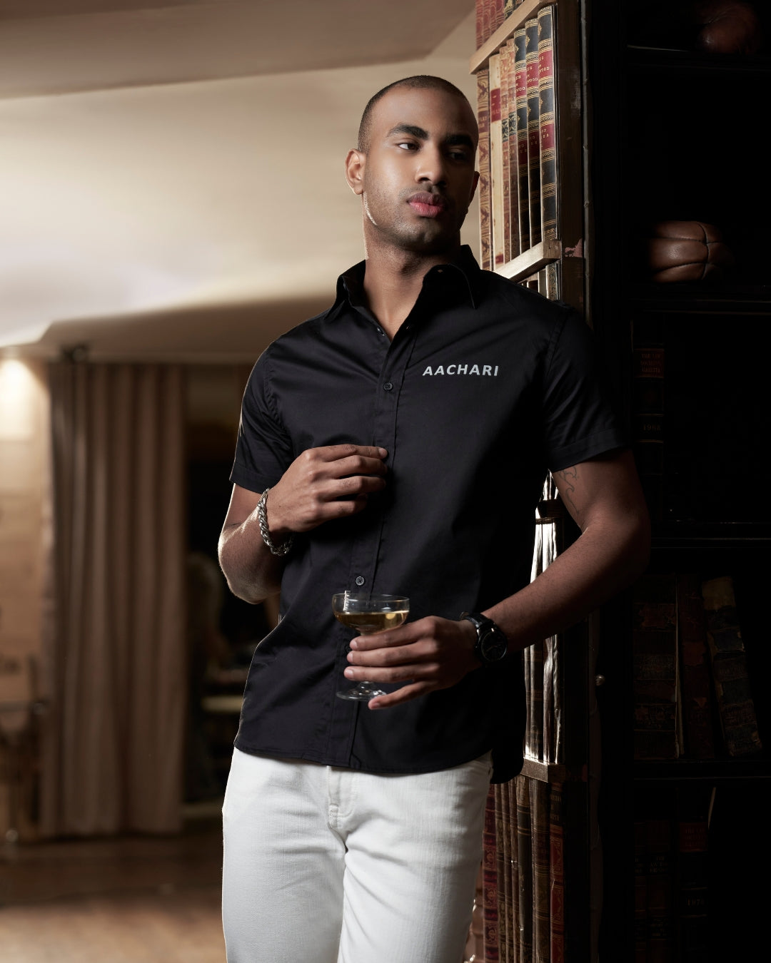 Classic Slim Fit Black Shirt