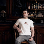 Classic Orange Accent White T-shirt