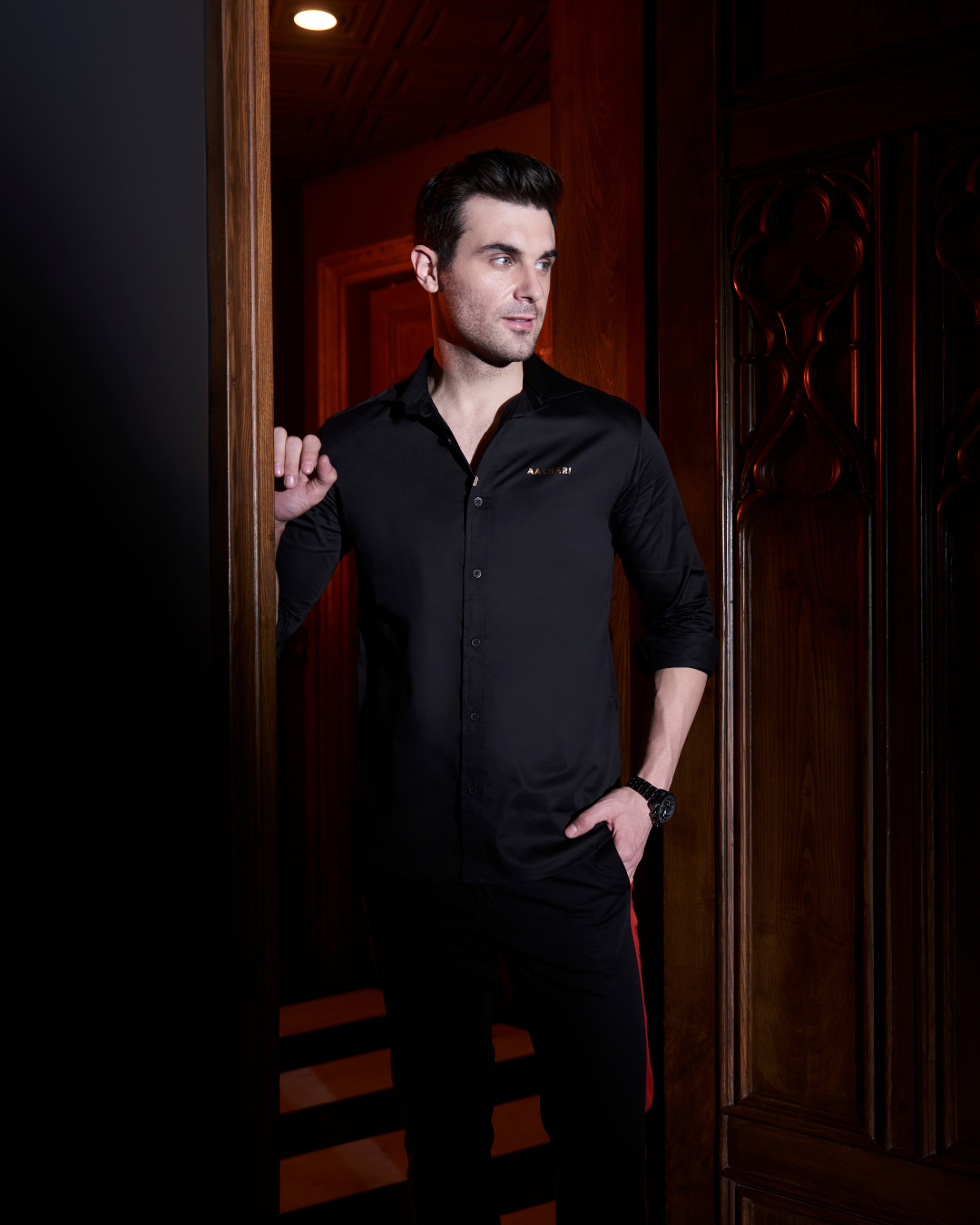 Aachari Signature Spark Black Shirt