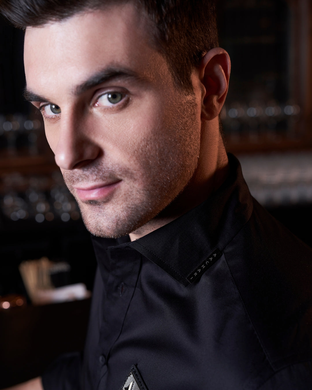 Signature Full Sleeve Black Shirt