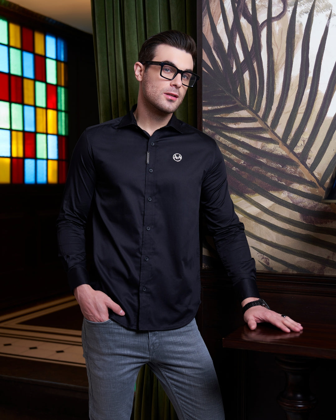 Aachari Essential Black Shirt