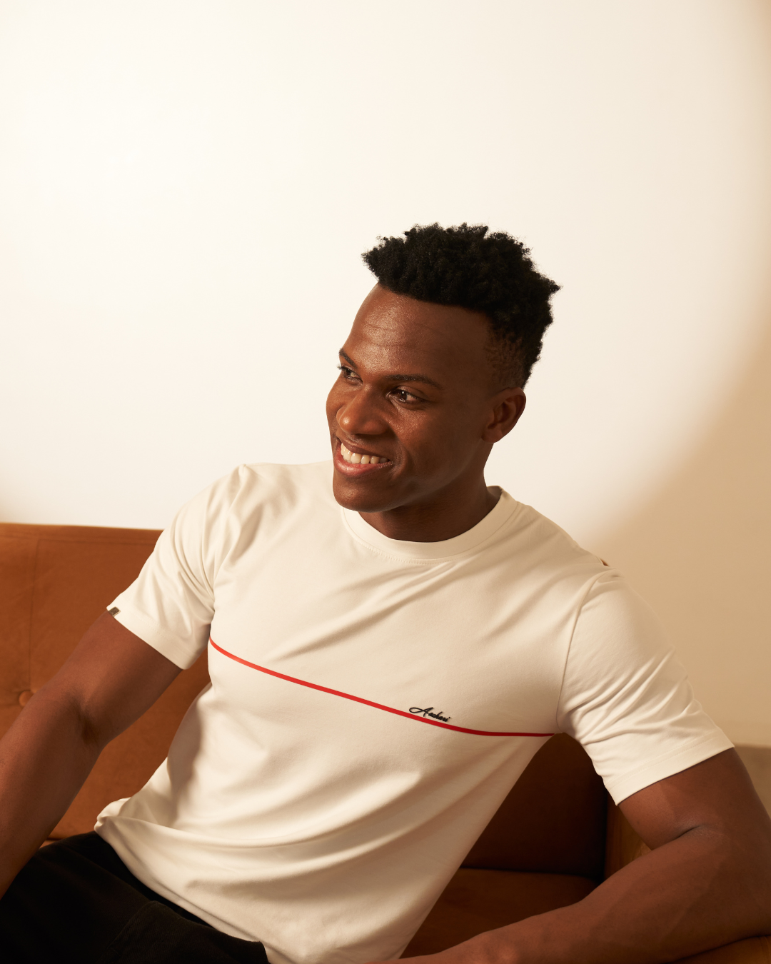 Aachari Red Strip Tshirt