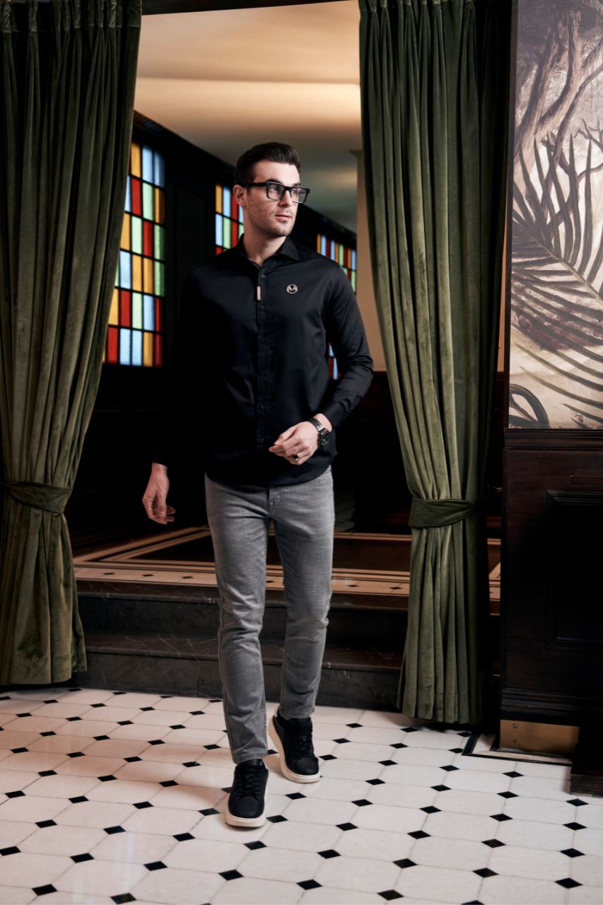 Aachari Essential Black Shirt