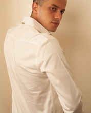 Shadow Line – Black Shirt with Red Accent by Aachari