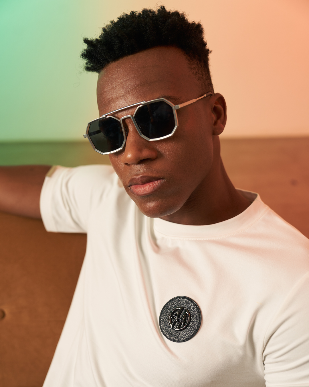 Premium White Emblem T-shirt