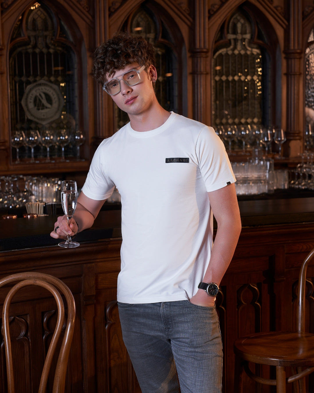Signature Aachari White T-Shirt