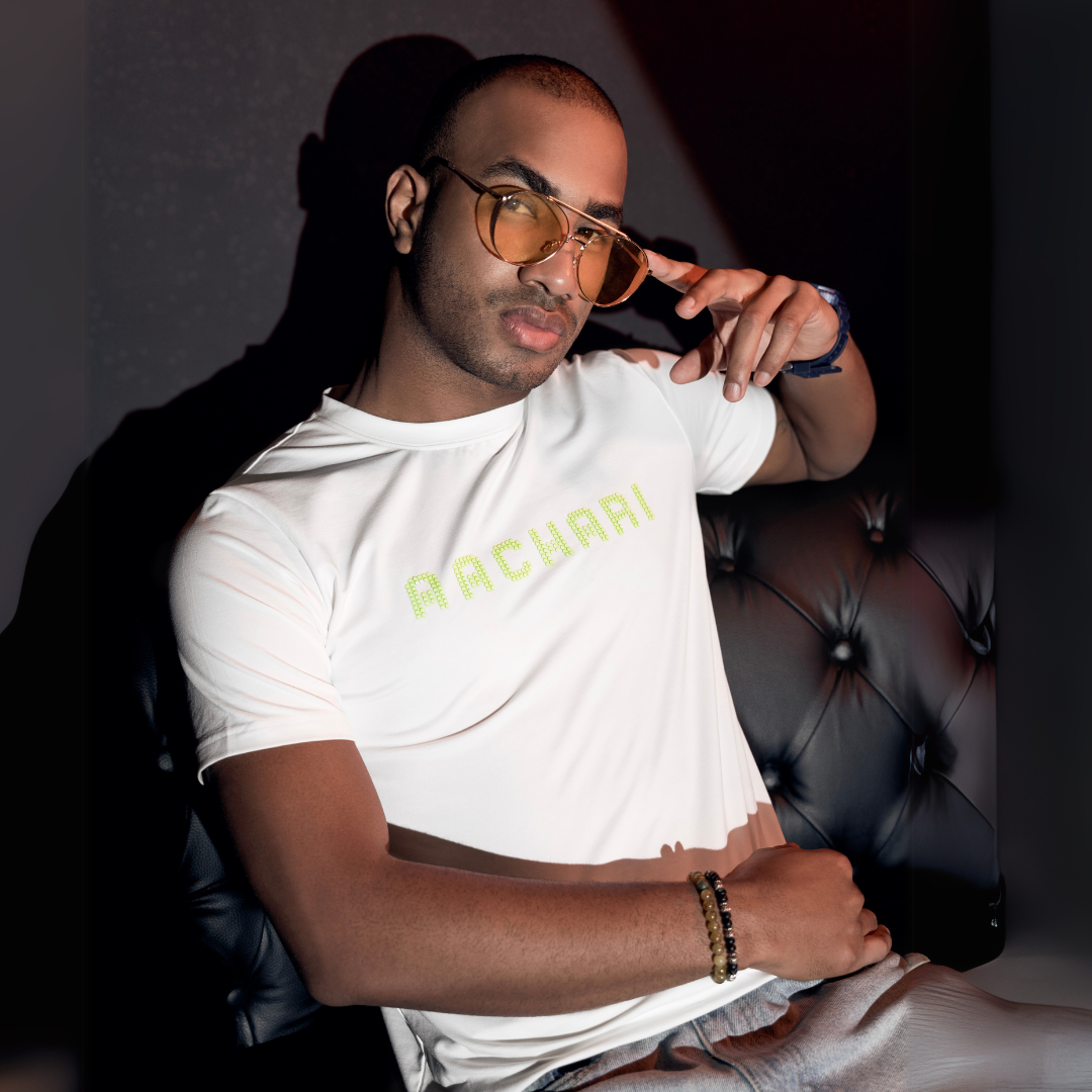 Classic White T-shirt with Neon Green Tint