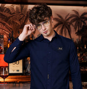 Classic Navy Blue Shirt
