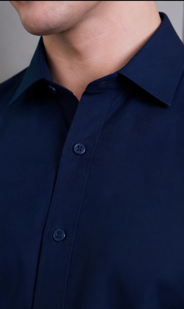 Navy blue classic shirt
