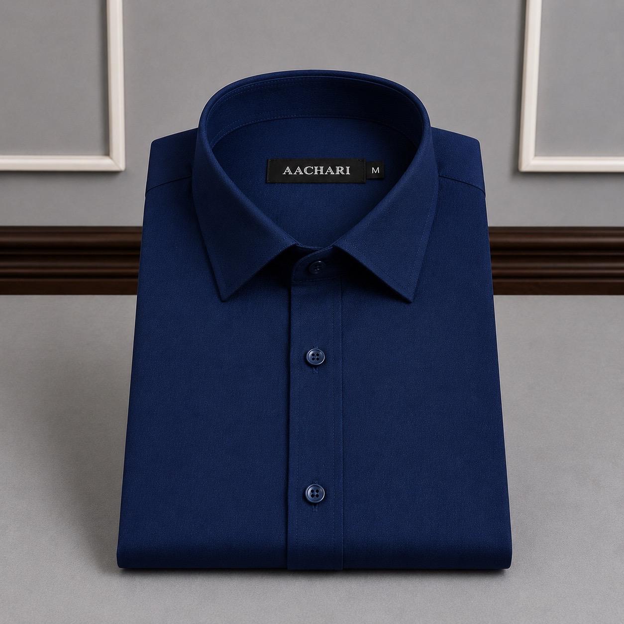 Navy blue classic shirt