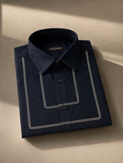 Layered Embroidery Shirt