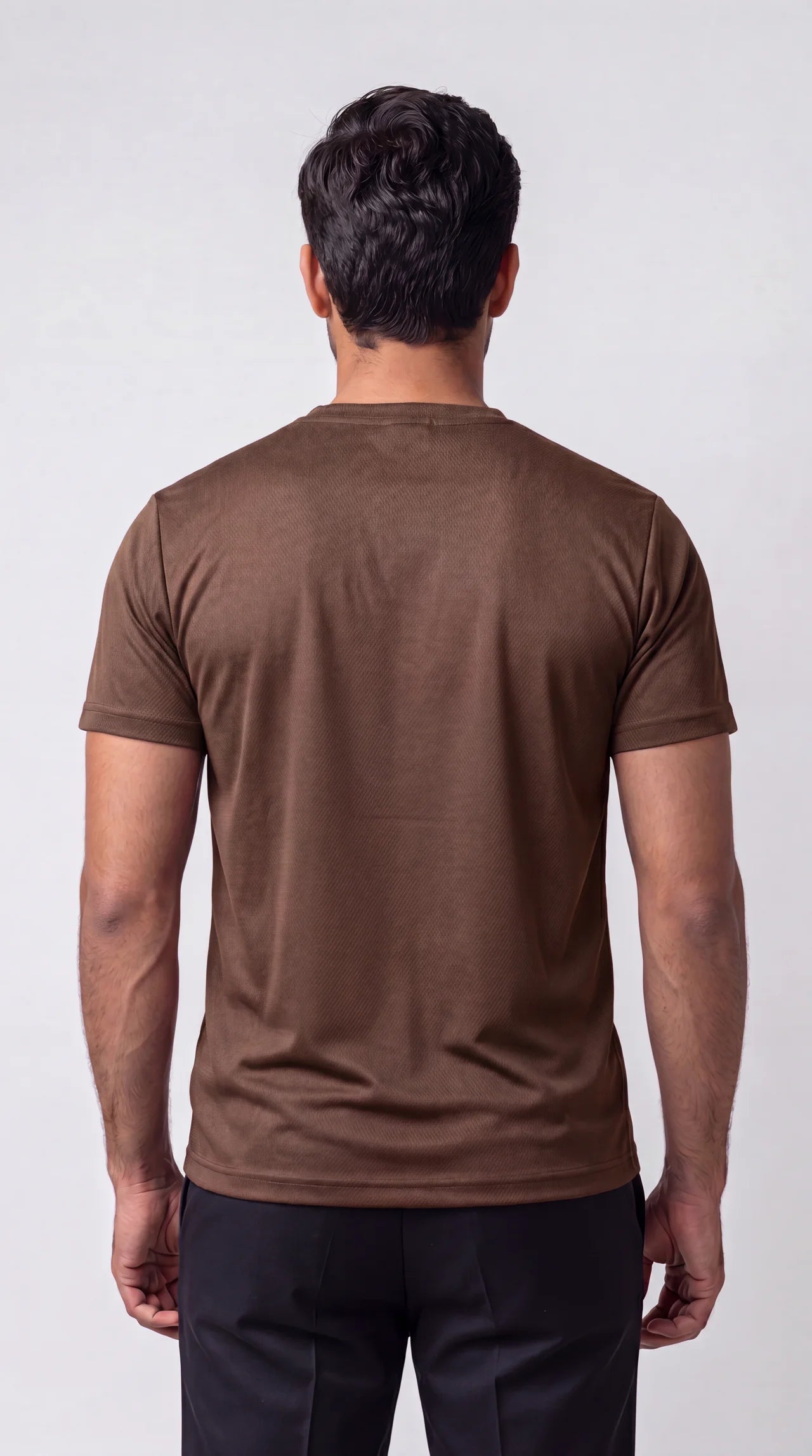 Brown T-shirt with Neon Green Tint