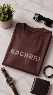 Brown T-shirt with Neon Green Tint