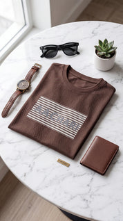 Label Brown T-Shirt