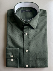 Forest Green Textured Shirt