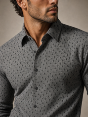 Grey Textured Shirt
