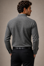 Grey Textured Shirt