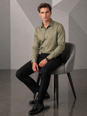 Sage Green Textured Shirt