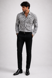 Aachari Classic White Floral Shirt