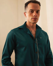 Grey Strip Classic Teal Shirt