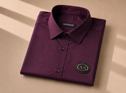 Wine Half Sleeve Shirt