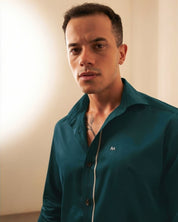 Grey Strip Classic Teal Shirt