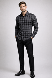 Black Checks Shirt