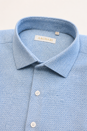 Ocean blue micro dot shirt