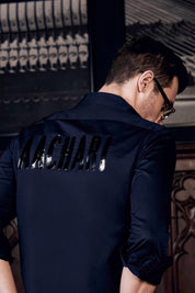 Navy Blue Full Sleeves Shirt