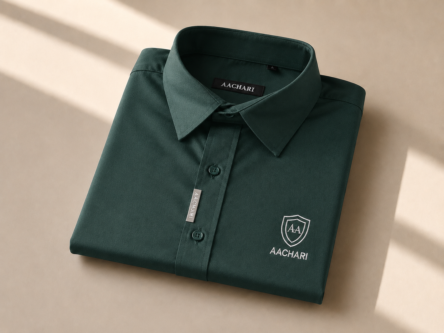 Deep Green Tri-Tone Shirt