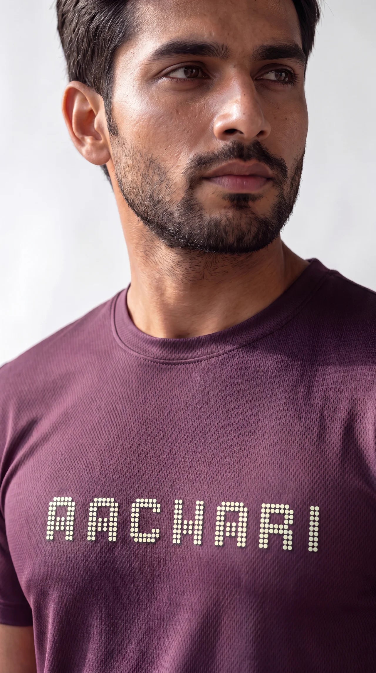 Wine T-shirt with Neon Green Tint