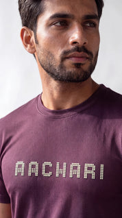 Wine T-shirt with Neon Green Tint