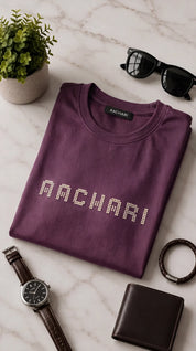 Wine T-shirt with Neon Green Tint